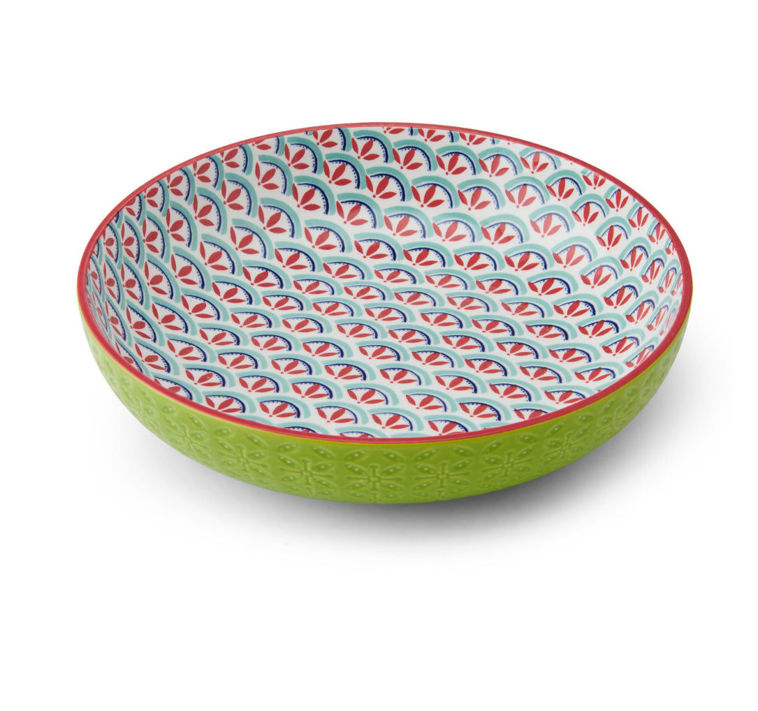 Mikasa Bowl Stoneware Geometric Line 21cm