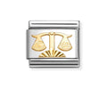 Nomination Composable Link Gold Libra Etched 030167/07