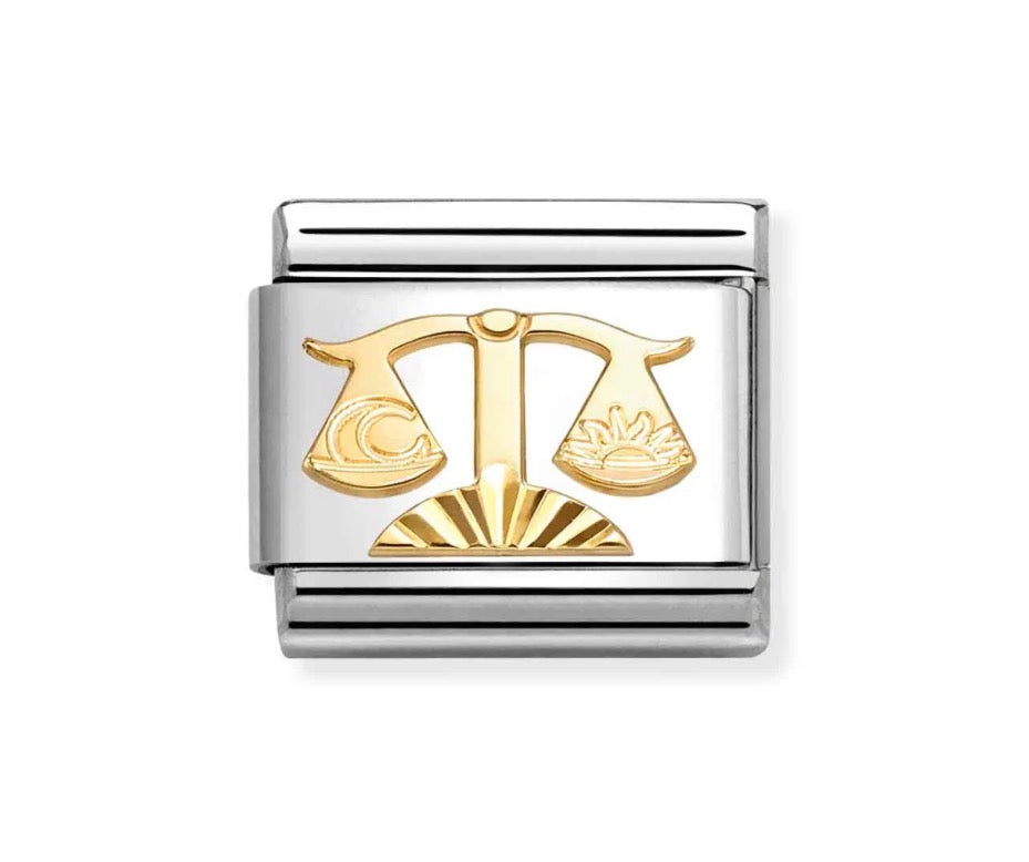 Nomination Composable Link Gold Libra Etched 030167/07