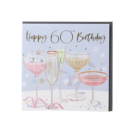 Belly Button Designs Happy 60th Birthday Greetings Card