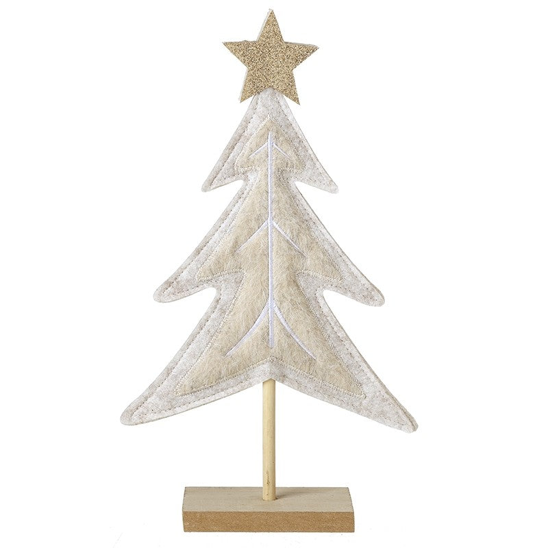 Christmas Felt Tree Cream