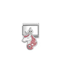 Nomination Pink and White Unicorn - Silver 925 - 331805/20