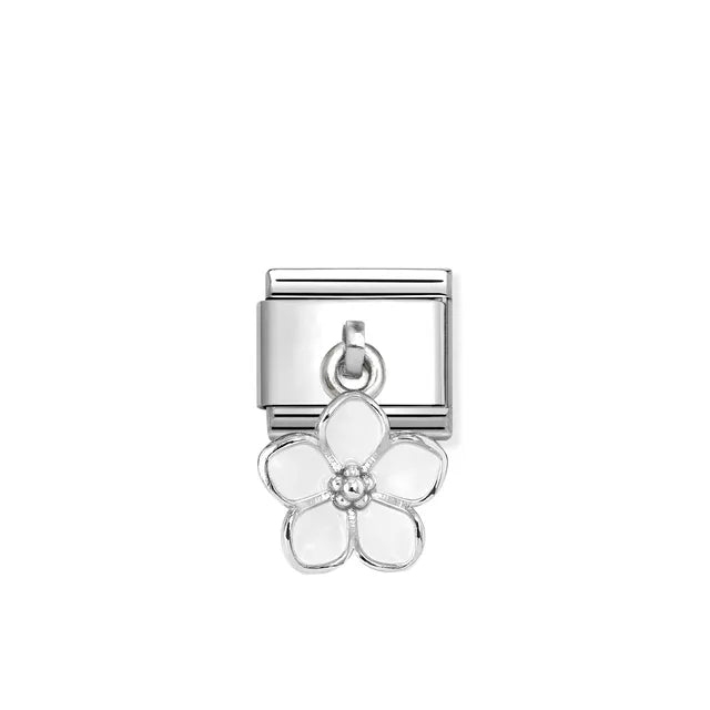 Nomination WHITE Flower Dangle - Silver 925 - 331805/22