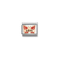 Nomination 9k Rose Gold Red Butterfly Love - 430202/47