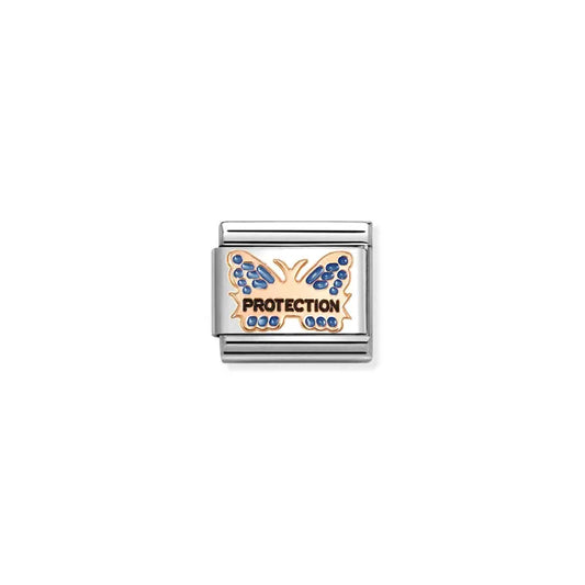 Nomination 9k Rose Gold BLUE Butterfly PROTECTION - 430202/51