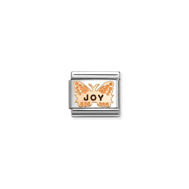 Nomination 9k Rose Gold ORANGE Butterfly JOY - 430202/52