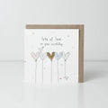 Belly Button Designs Heart Balloons Card
