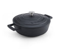 MasterClass Cast Aluminium Shallow Casserole Black 2.5L