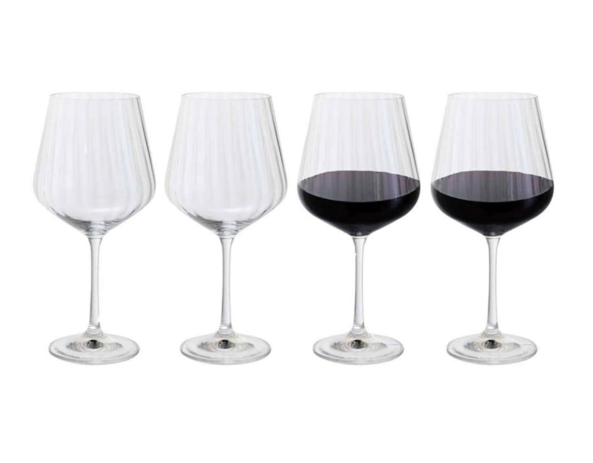 Dartington Crystal Cheers Optic Goblet Set of 4