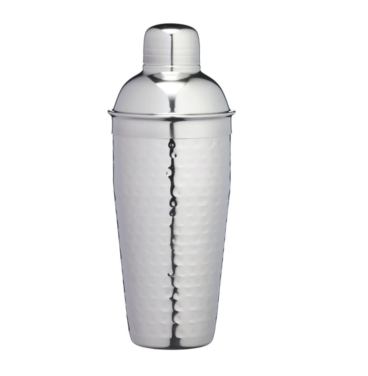 BarCraft Hammered Steel Textured Cobbler Style Shaker 700ml
