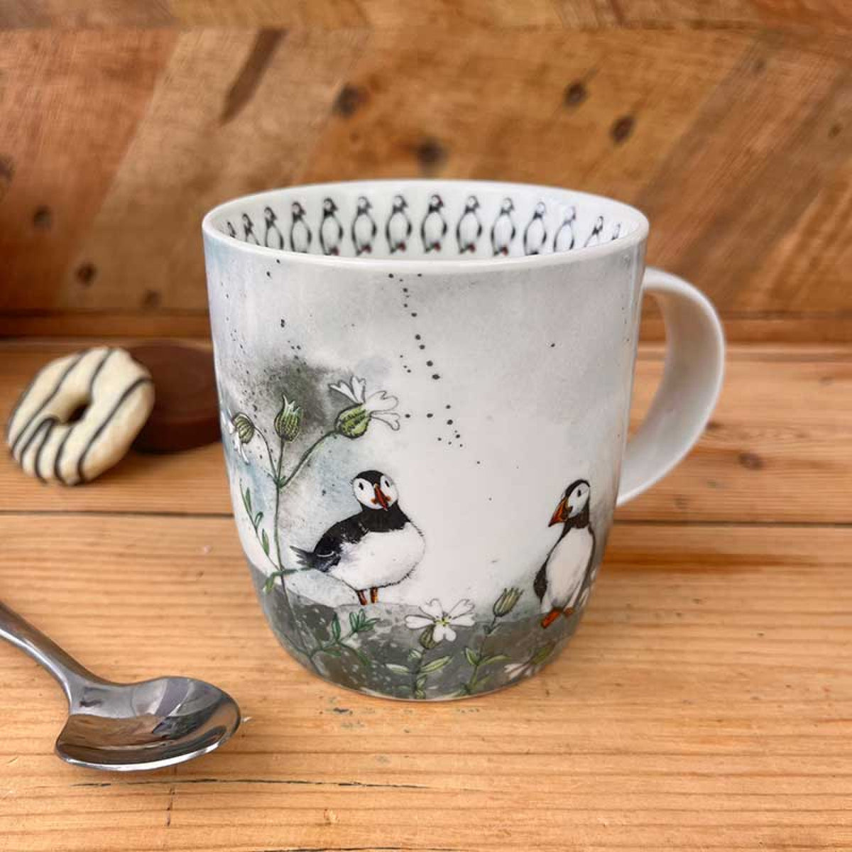 Alex Clark Puffins Mug