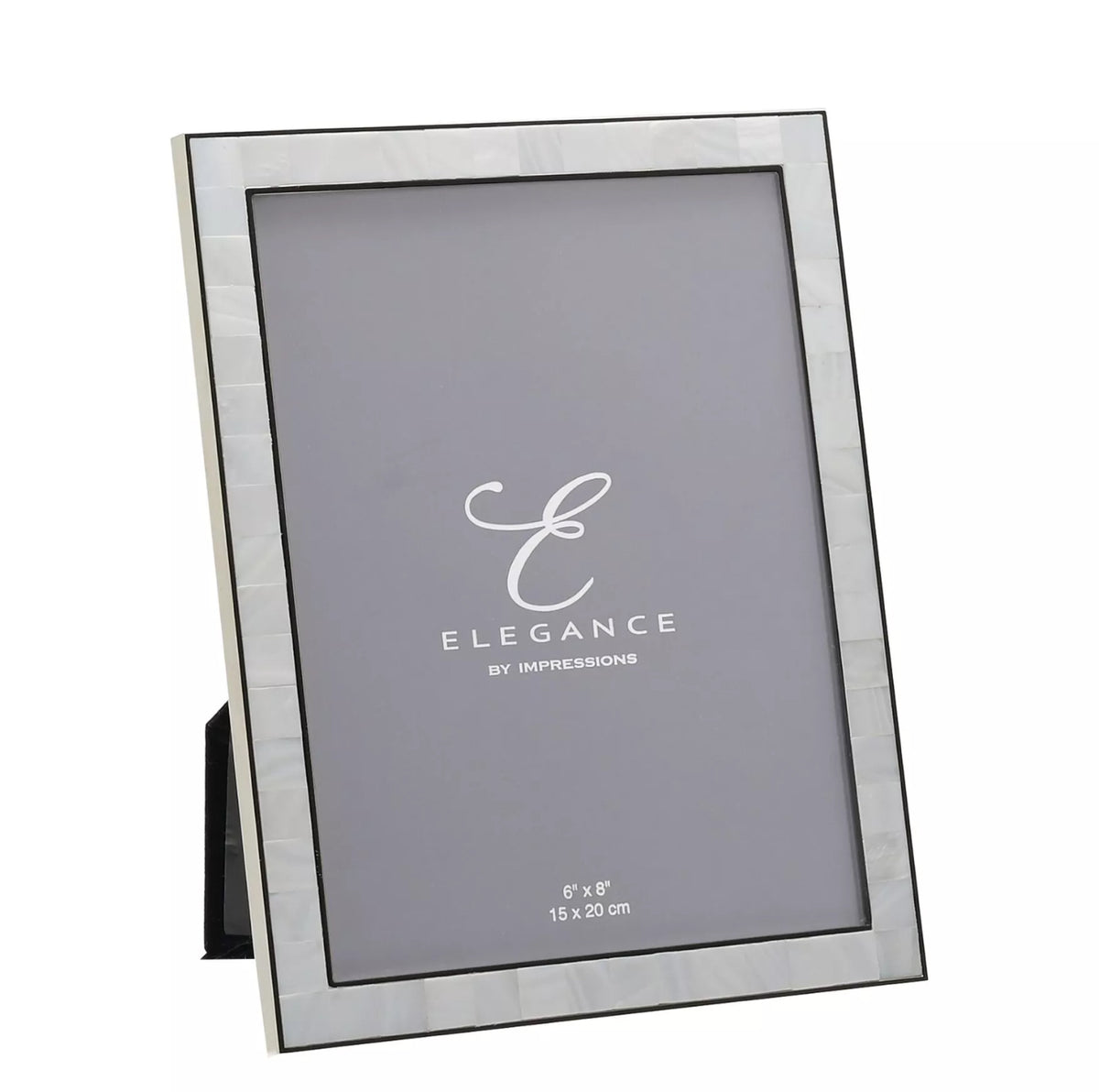 Elegance Nickel & Mother of Pearl 6" x 8" Frame Gift Boxed