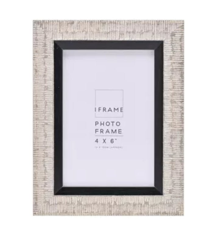 iFrame Grey Finish Frame 4" x 6"