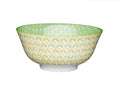 KitchenCraft Bowl Ceramic Green Geometric 16cm