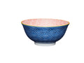 KitchenCraft Bowl Ceramic Blue Arched Pattern 16cm
