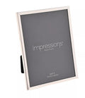 Impressions Silver Plated Thin Edge Crackled Texture Photo Frame 6"x8"