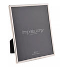 Impressions Silver Plated Thin Edge Crackled Texture Photo Frame 8" x 10"