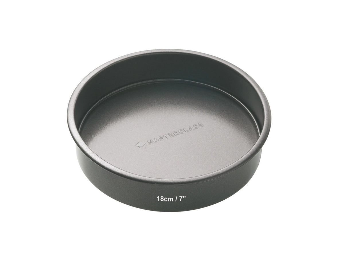 MasterClass Non-Stick Round Loose Base Sandwich Pan 18cm