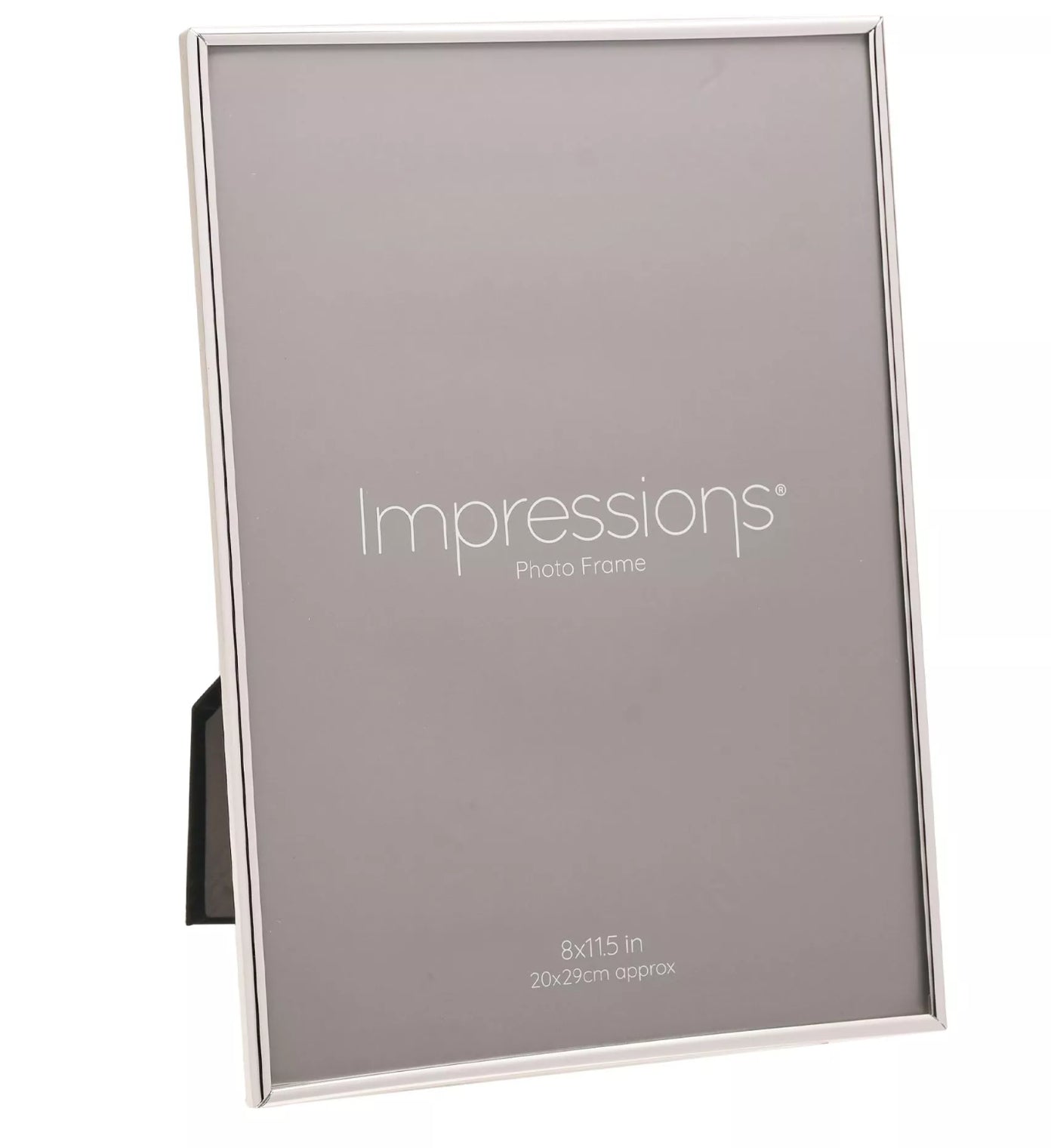Impressions Oblong Silverplated Slim Plain A4 Size Photo Frame