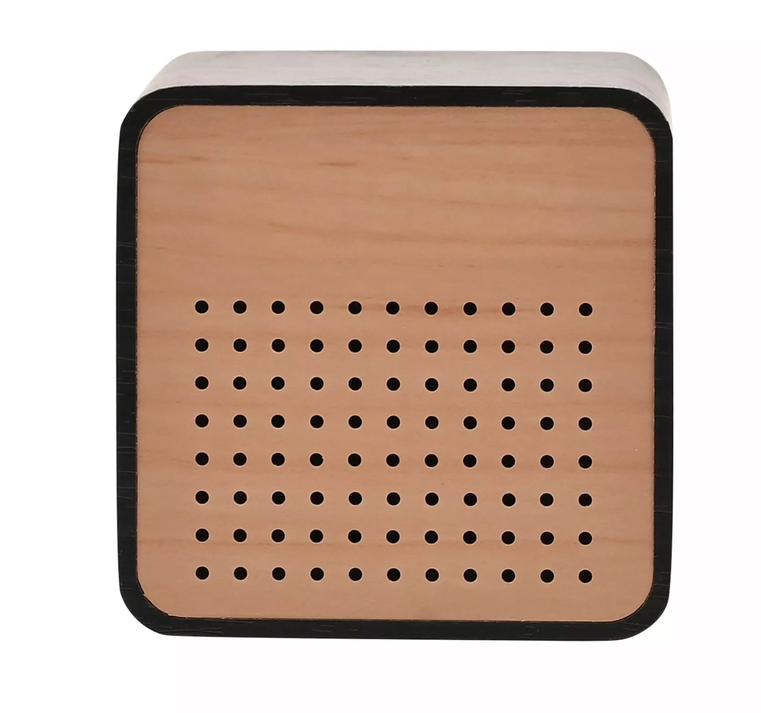 Wooden Alarm Clock Black
