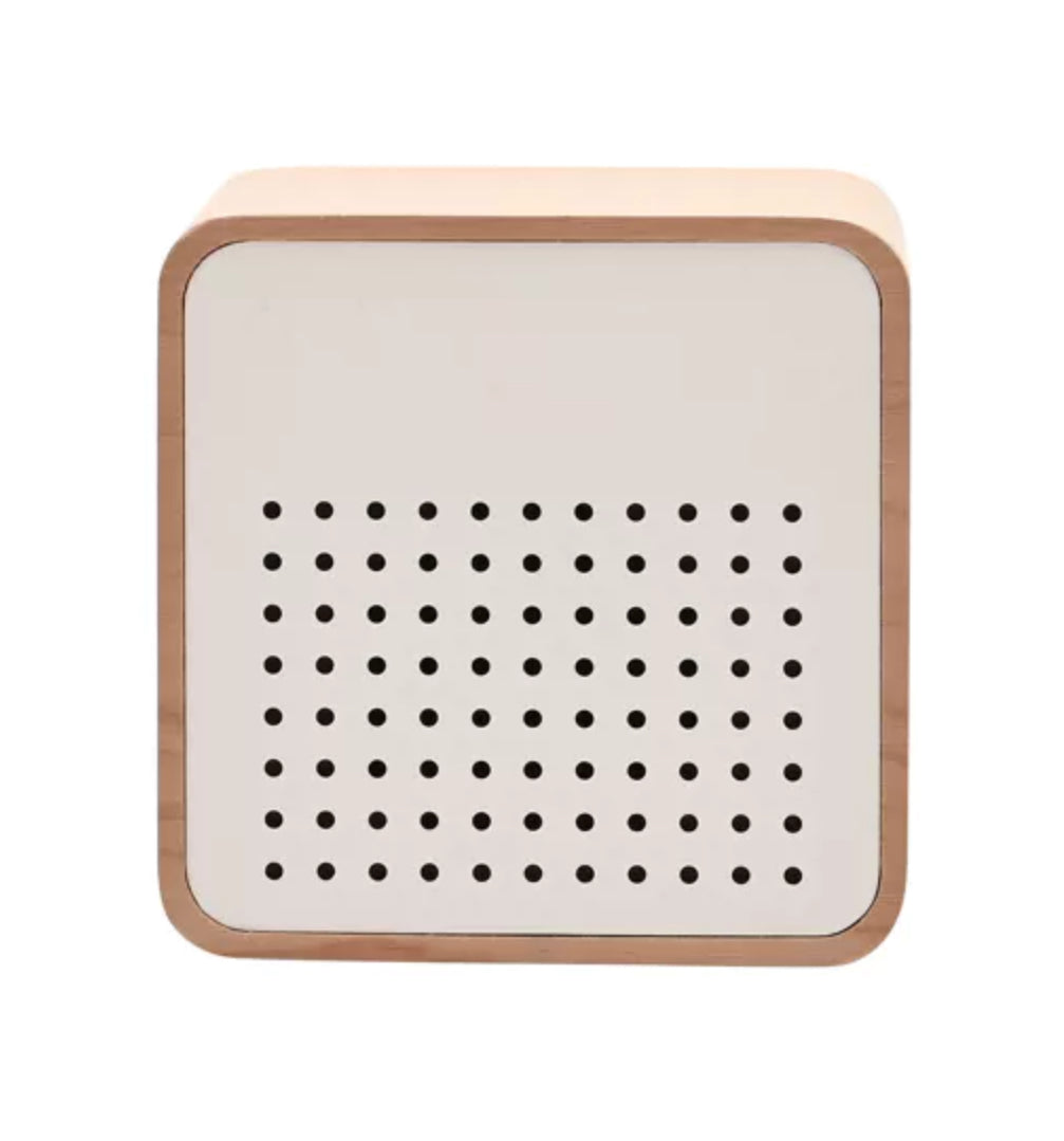 Wooden Alarm Clock White