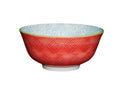 KitchenCraft Bowl Ceramic Leaf Print and Terracotta 16cm