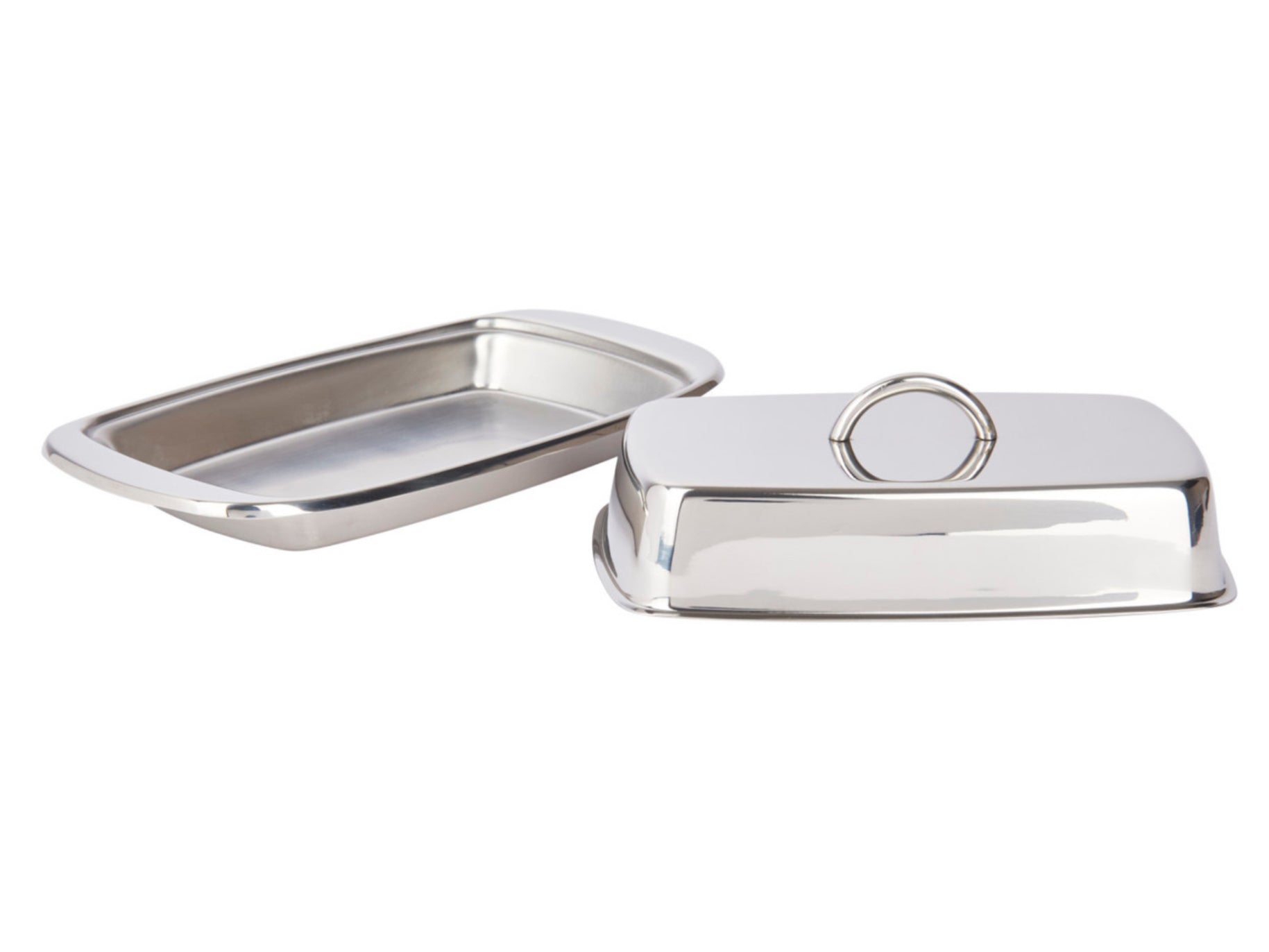 KitchenCraft Butter Dish Covered Stainless Steel
