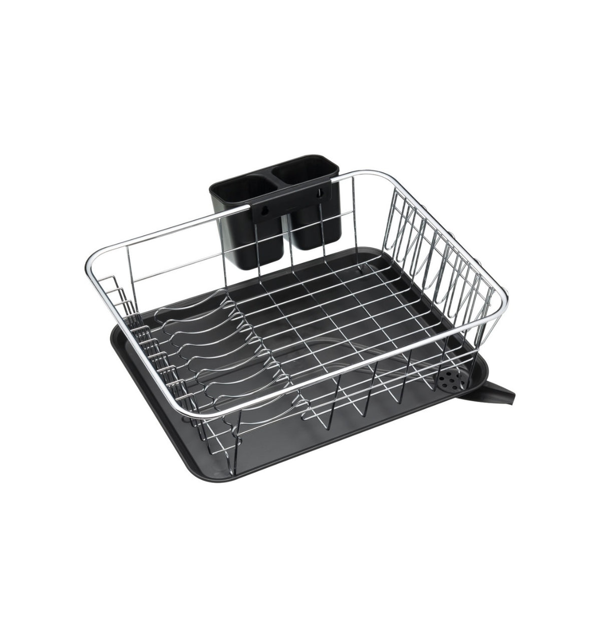 KitchenCraft Dish Drainer Chrome Plated 42 x 30.5 x 15.5cm