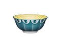 KitchenCraft Bowl Leafy Green Print Ceramic Bowl 16cm