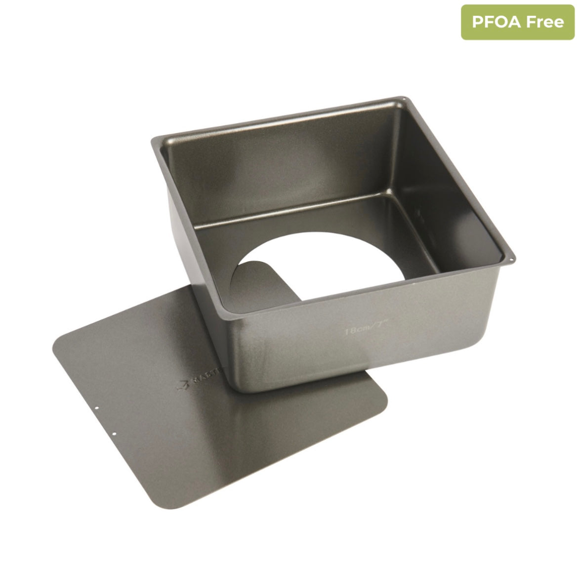 MasterClass Non-Stick Square Deep Loose Base Cake Pan 18cm