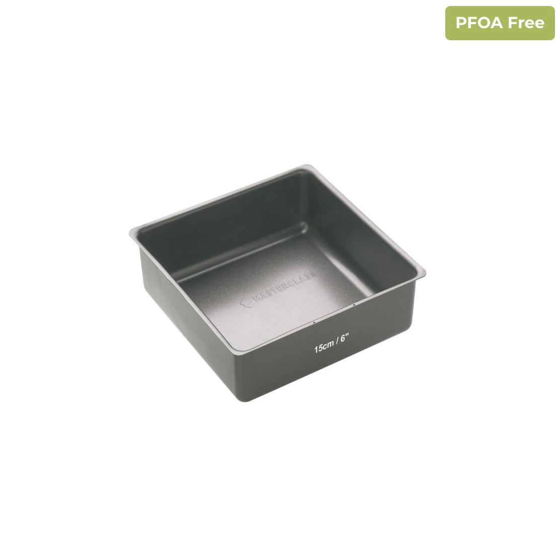 MasterClass Non-Stick Square Deep Loose Base Cake Pan 15cm