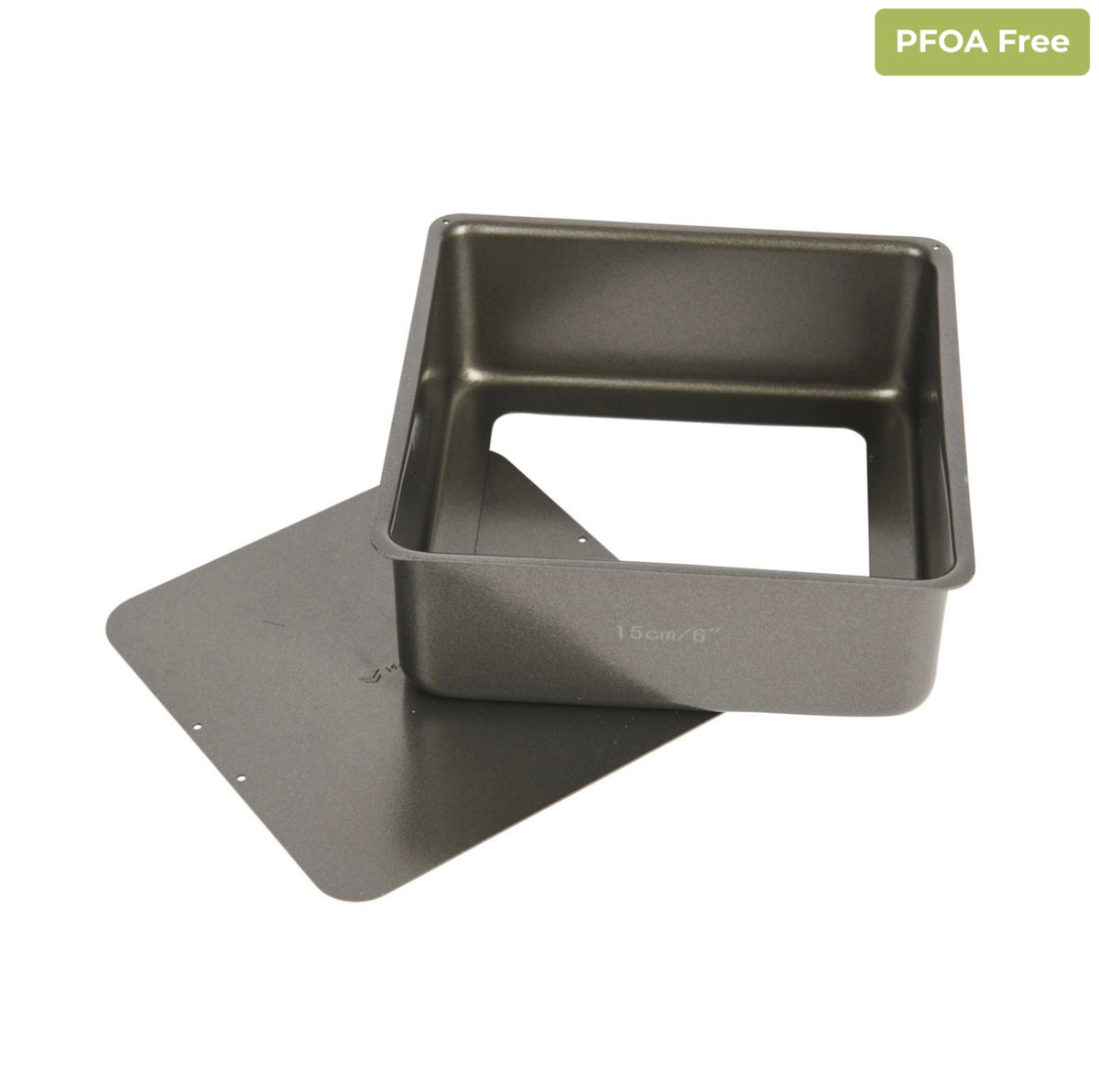 MasterClass Non-Stick Square Deep Loose Base Cake Pan 15cm