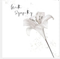 Sympathy Card White Lily