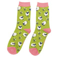 Miss Sparrow Leaping Sheep Socks Green