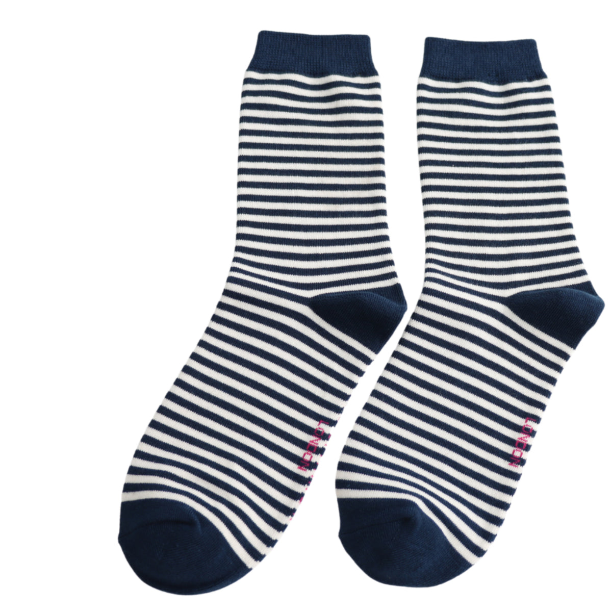 Miss Sparrow Simple Stripes Socks Navy