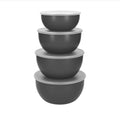 KitchenAid Prep Bowls with LidsCharcoal Grey Set of 4