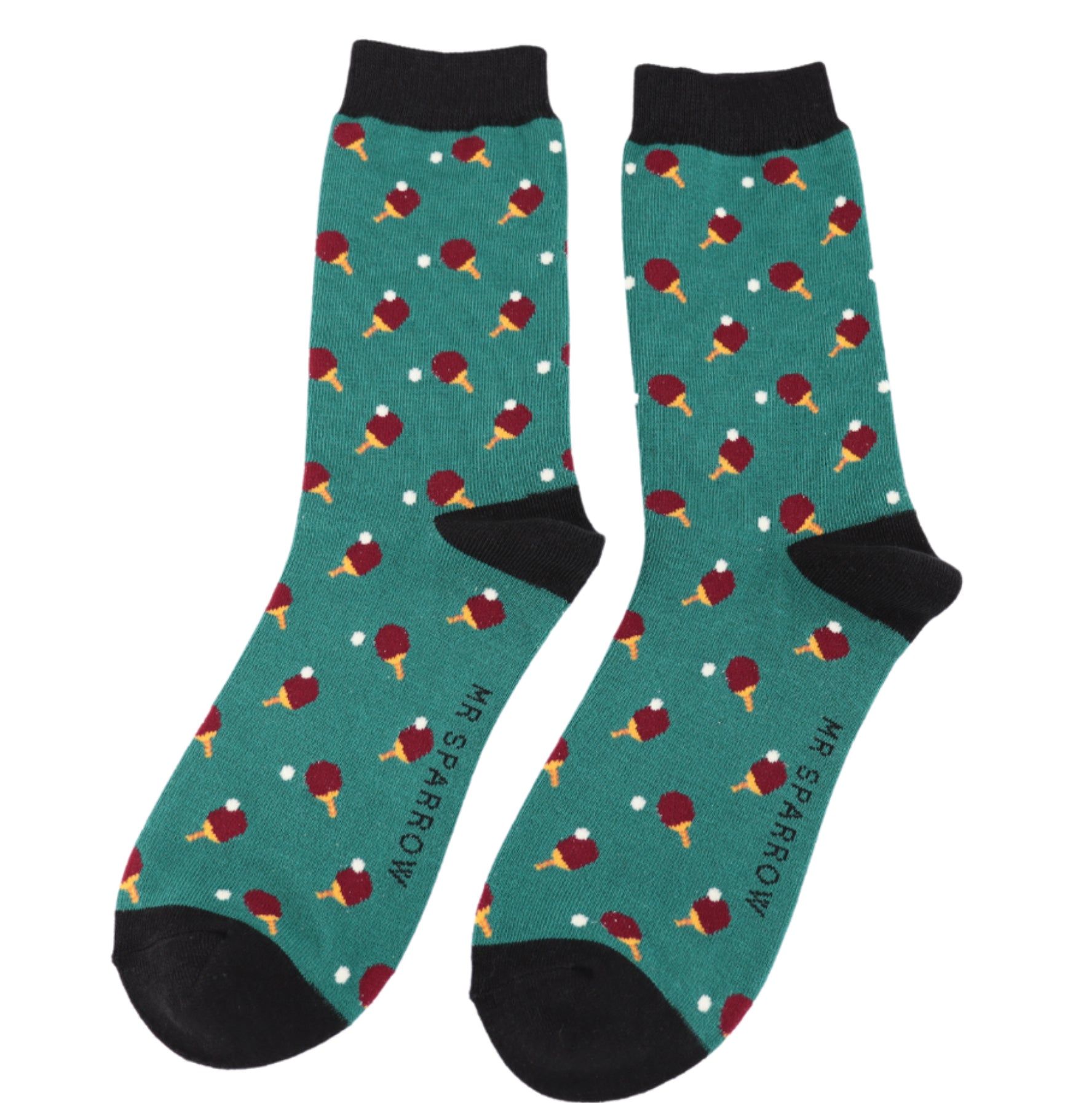 Mr Sparrow Ping Pong Socks Green