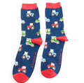 Mr Sparrow On the Farm Socks Navy