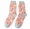 Miss Sparrow Little Flowers Socks Dusky Pink