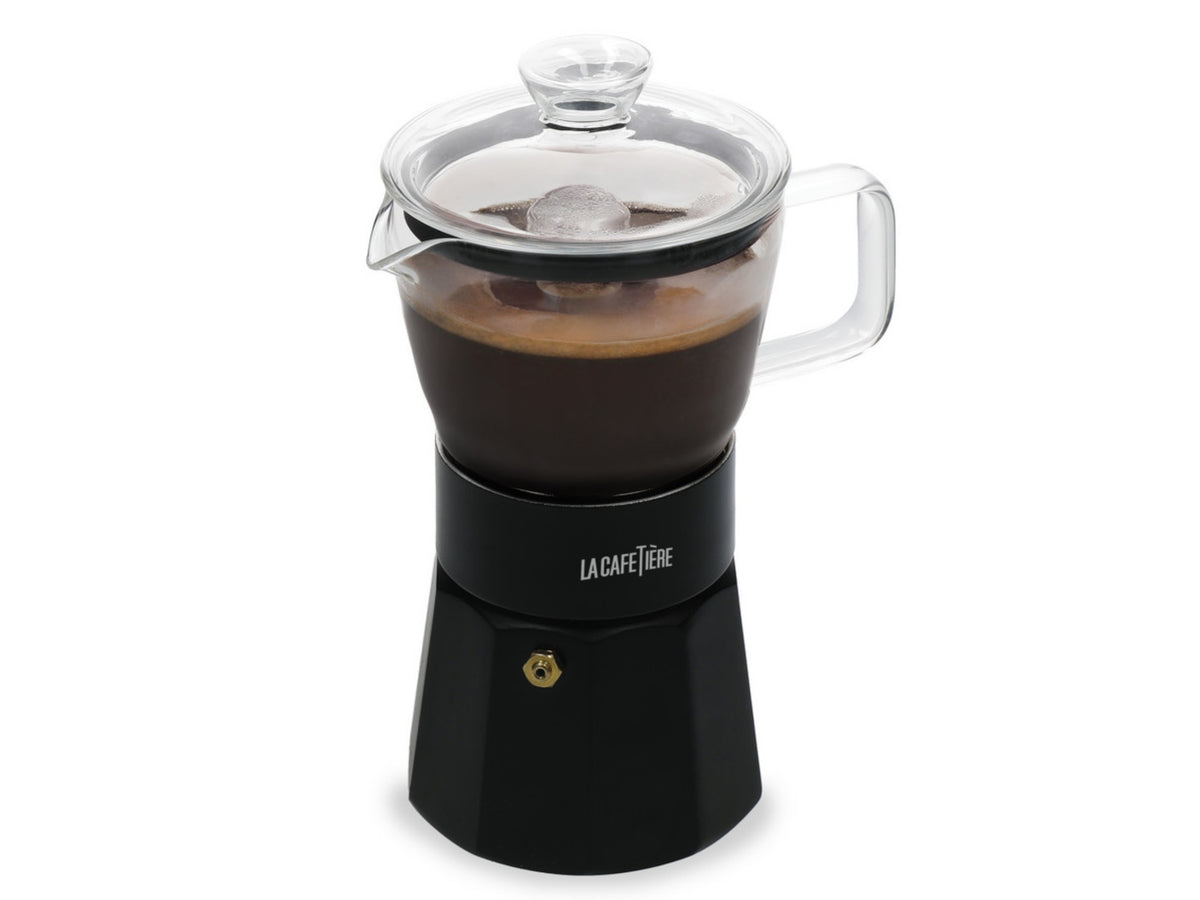 La Cafetiere Verona 6 Cup Glass Espresso Maker Black