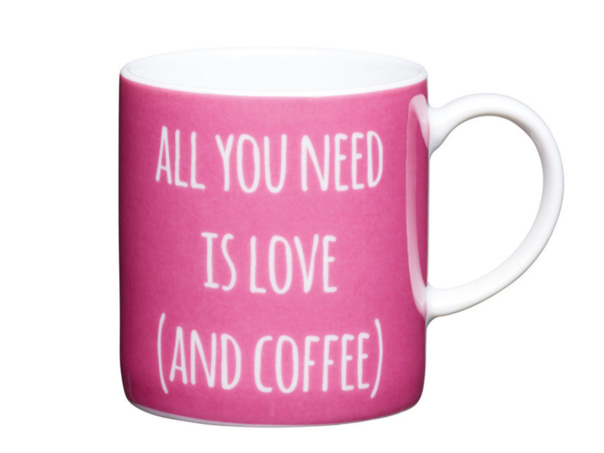 KitchenCraft Espresso Mug Procelain All You Need 80ml