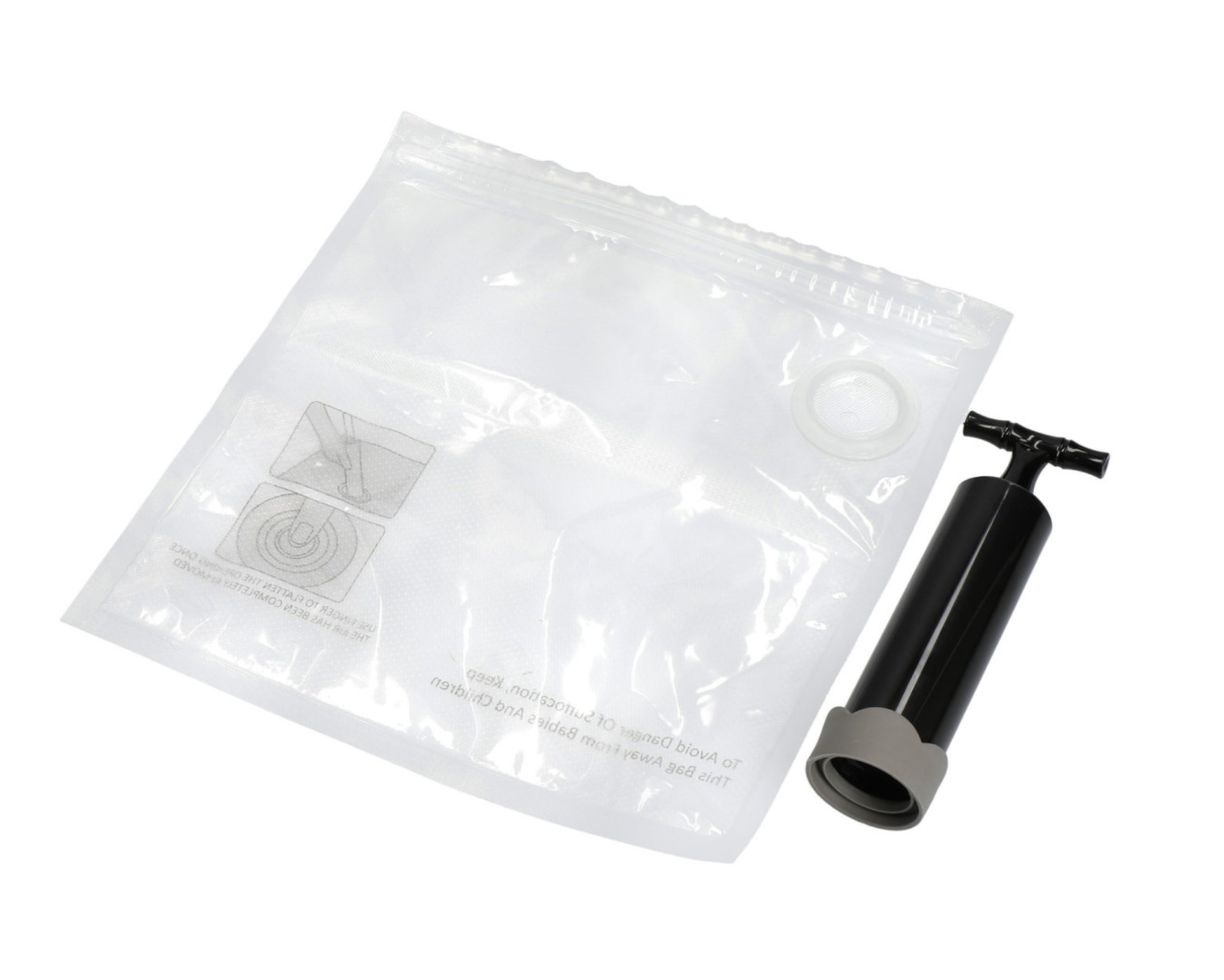 X MasterClass Food Vacuum Sealer with 4 Reusable Polyethylene Food Bags, 24 x 24cm