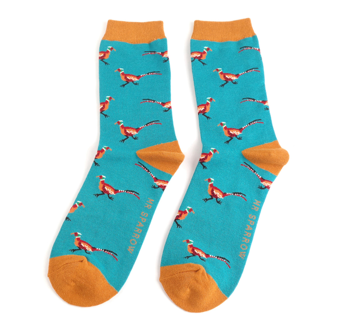 Mr Sparrow Pheasant Socks Teal