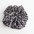 Oversized Leopard Print Scrunchie Pink
