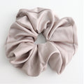 Oversized Plain Silky Scrunchie Oatmeal