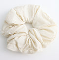 Oversized Quilted Scrunchie Cream