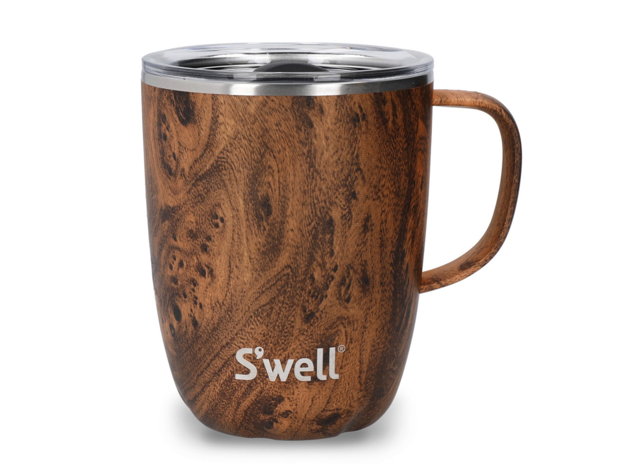 KitchenCraft Swell Mug With Handle Teakwood 350ml