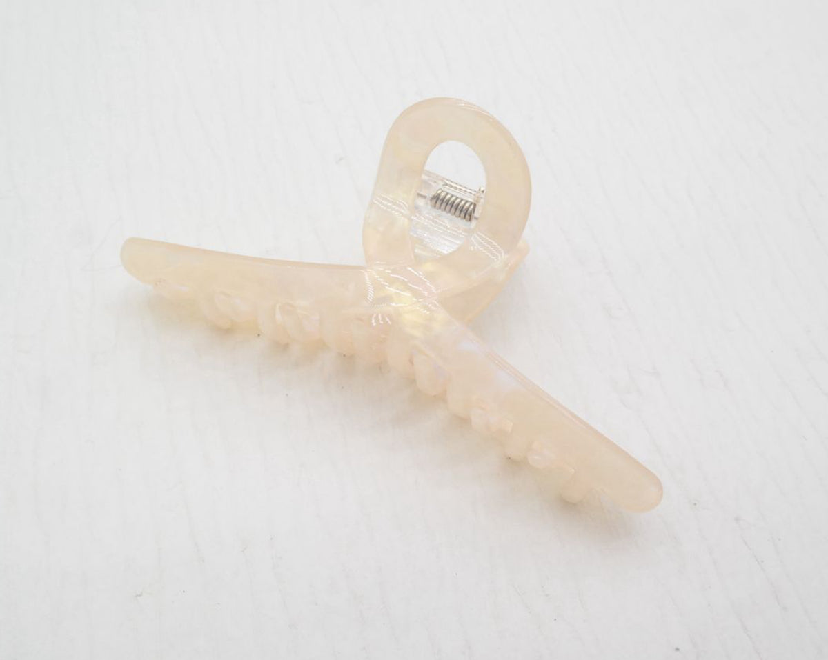 Twist Cream Hair Claw Clip