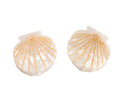 Mini Hair Claws Pair Shell White