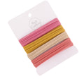 Pink Set Elastic Hair Ties Pack Of 4